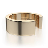 MICHAEL M Fashion Rings Wide Metal Band