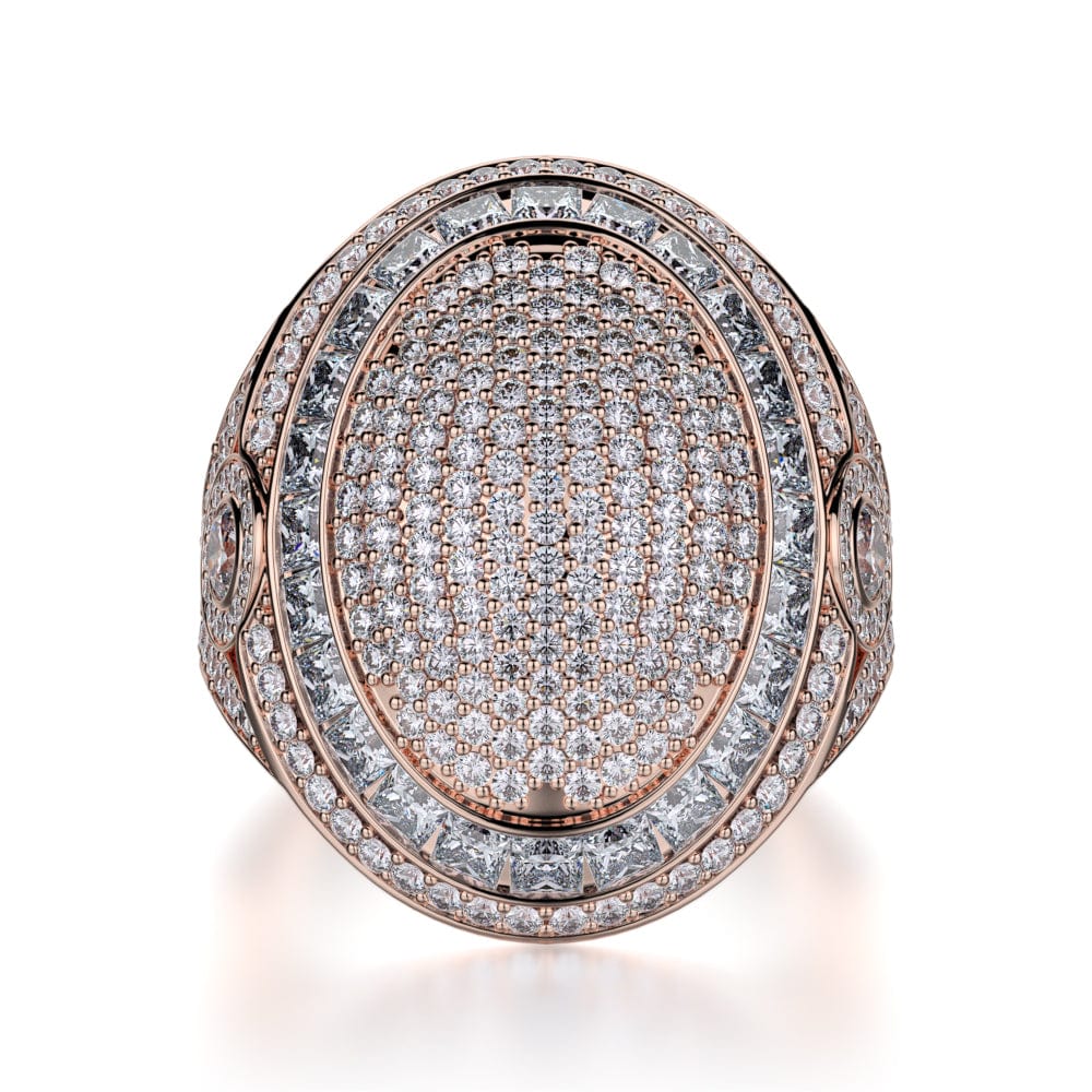 MICHAEL M High Jewelry 18K Rose Gold / 4 Diamond Champion Ring F126-RG4