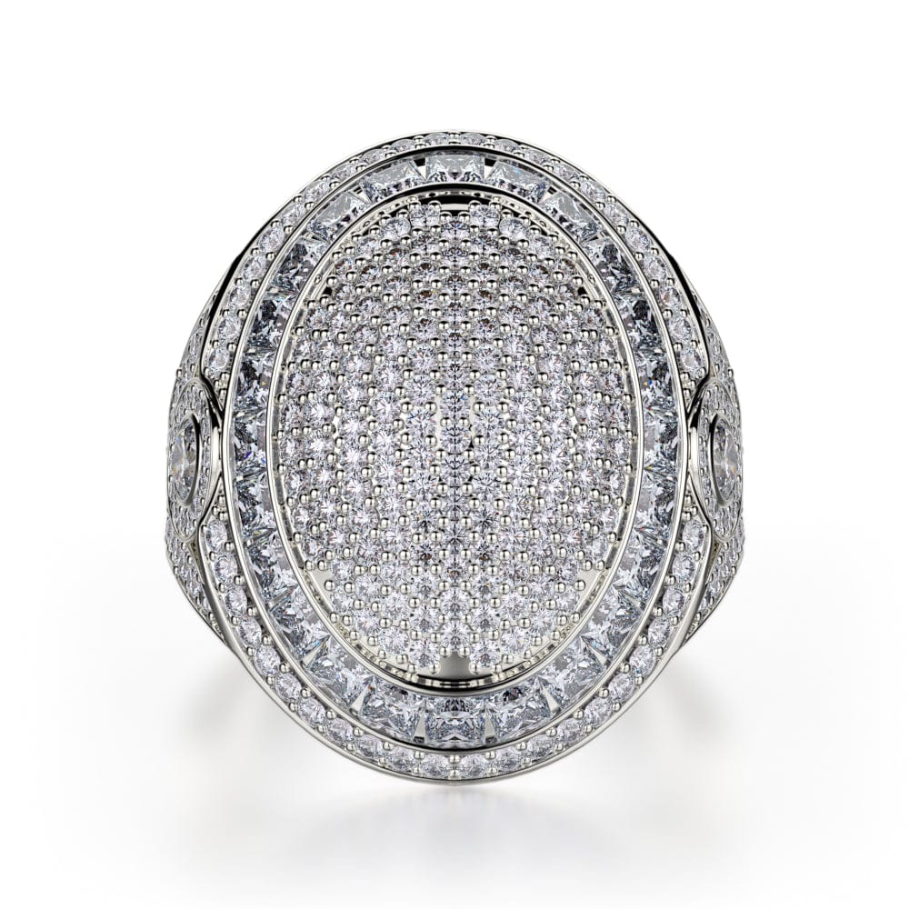 MICHAEL M High Jewelry 18K White Gold / 4 Diamond Champion Ring F126-WG4