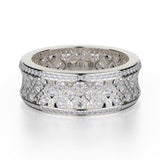 MICHAEL M High Jewelry 18K White Gold / 4 Eternity Diamond Band F145-WG4