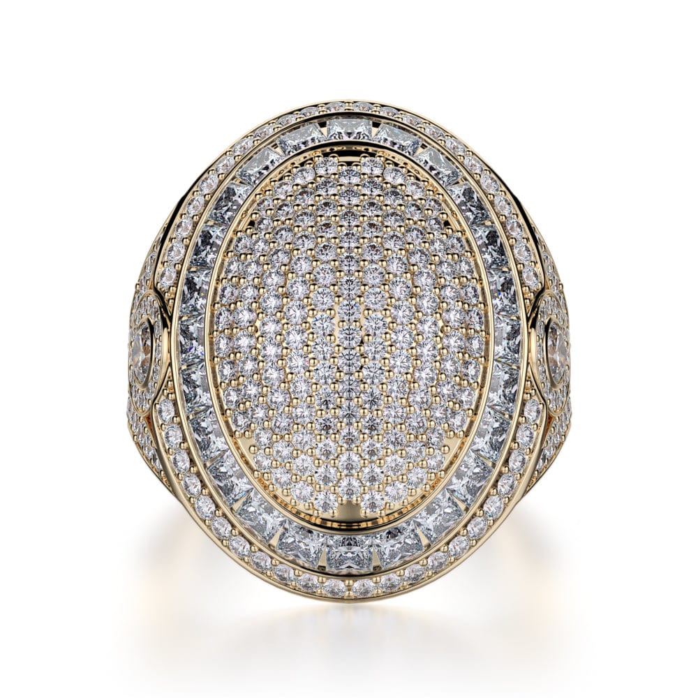 MICHAEL M High Jewelry 18K Yellow Gold / 4 Diamond Champion Ring F126-YG4
