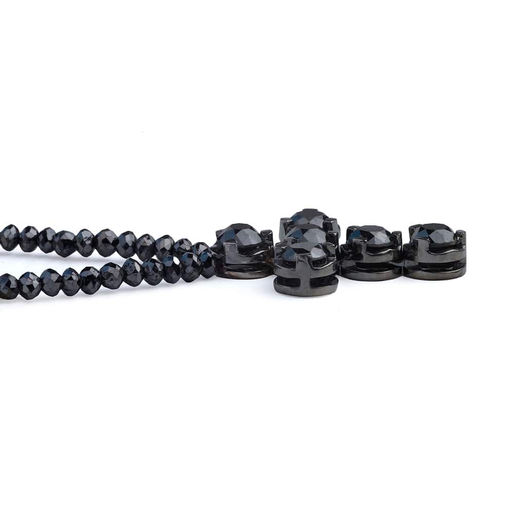MICHAEL M High Jewelry Black Diamond Cross and Necklace P212