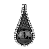 MICHAEL M High Jewelry Black Diamond Tear Drop Pendant and Necklace P196