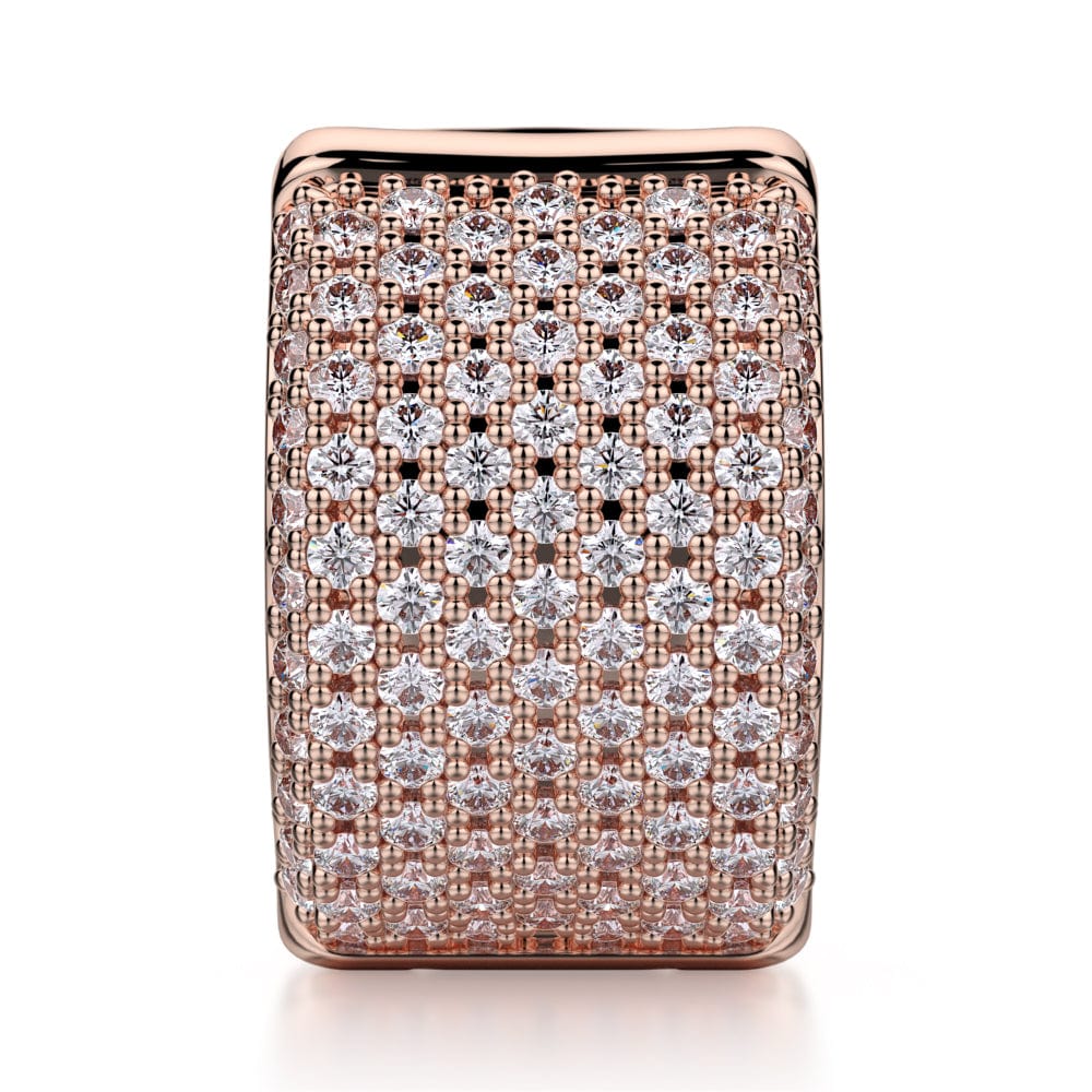 MICHAEL M High Jewelry Huggie Diamond Hoop Earrings