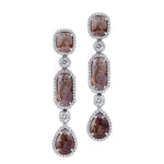 MICHAEL M High Jewelry Mixed-Cut Diamond Drop Earrings ER217