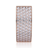 MICHAEL M High Jewelry Narrow Huggie Diamond Hoop Earrings