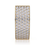 MICHAEL M High Jewelry Narrow Huggie Diamond Hoop Earrings