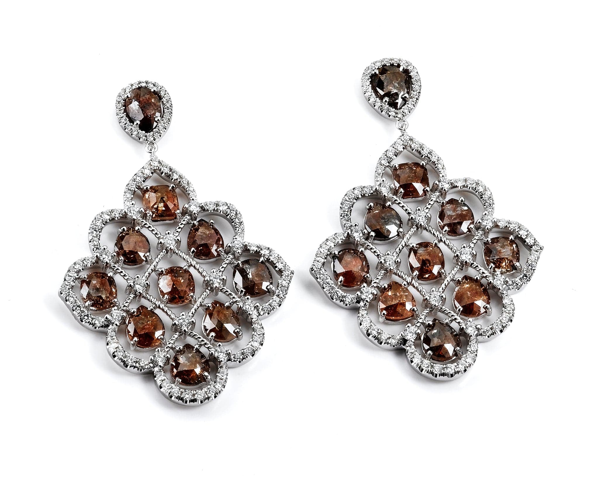 MICHAEL M High Jewelry Vintage Chandelier Dangle Earrings ER189