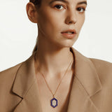 MICHAEL M Necklace Chroma Pavé Hexagon Pendant