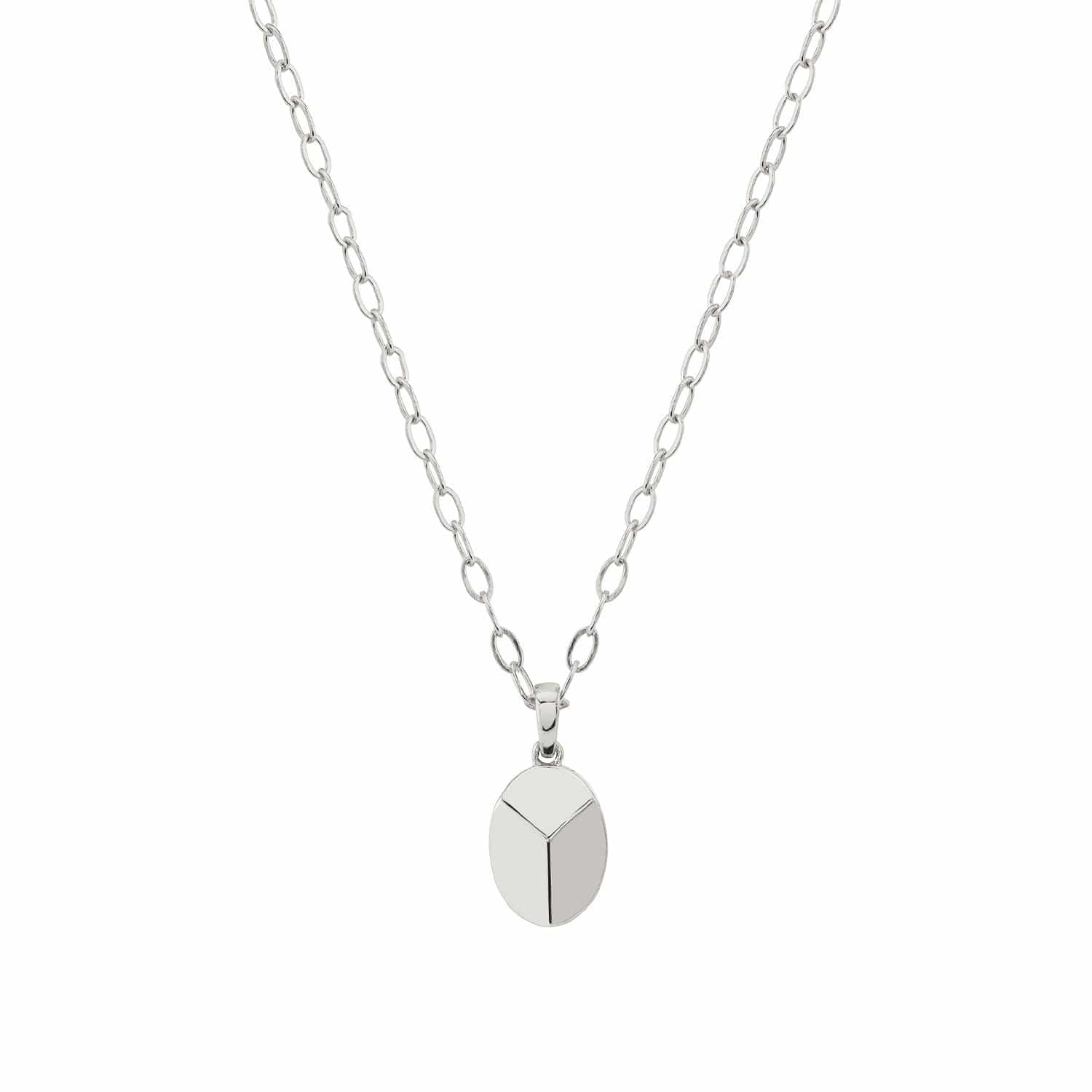 MICHAEL M Necklaces 14K White Gold Carve Pendant P452WG