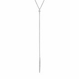 MICHAEL M Necklaces 14K White Gold Diamond Linear Drop Necklace CN216-WG