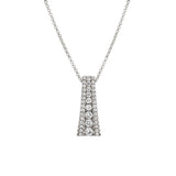 MICHAEL M Necklaces 14K White Gold Europa Flare Pendant P398