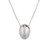 MICHAEL M Necklaces 14K White Gold Orb Split Pendant P527