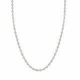 MICHAEL M Necklaces 14K White Gold Round Bezel Tennis Necklace CN411WG
