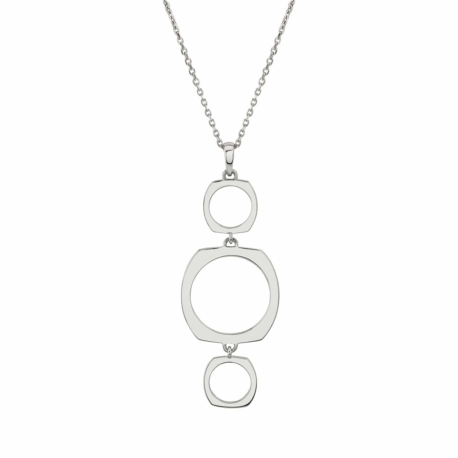 MICHAEL M Necklaces 14K White Gold Signature Long Pendant Necklace P442WG
