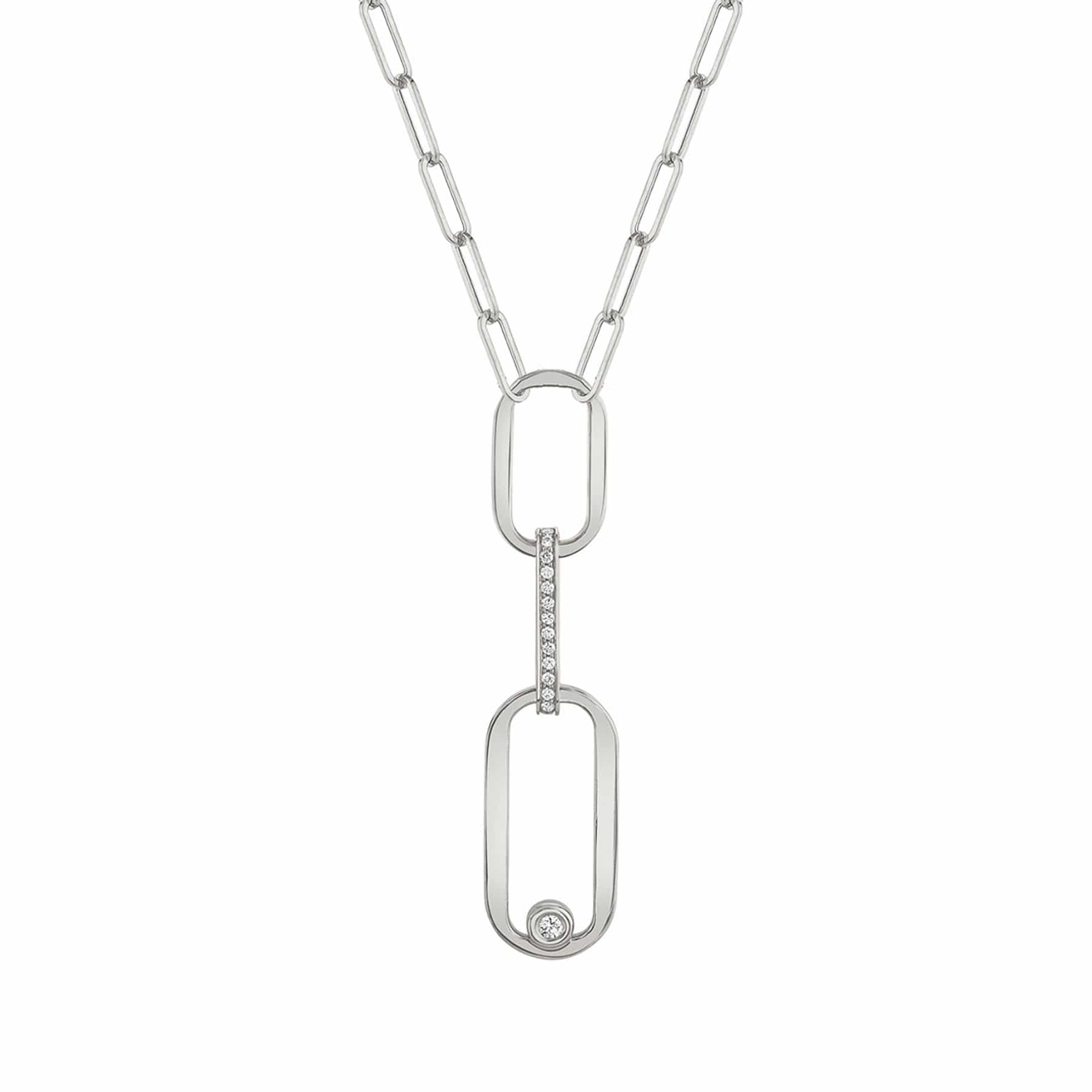 MICHAEL M Necklaces 14K White Gold Triune Necklace CN355WG