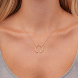 MICHAEL M Necklaces 14K Yellow Gold Carve Knife Edge Necklace Yellow Gold