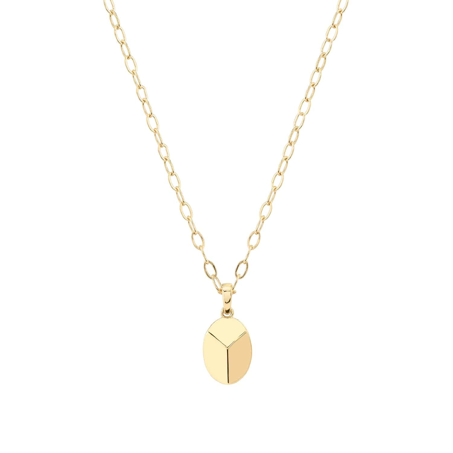 MICHAEL M Necklaces 14K Yellow Gold Carve Pendant P452YG
