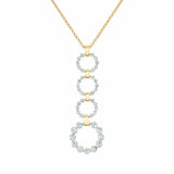 MICHAEL M Necklaces 14K Yellow Gold Cloud Drop Pendant P386