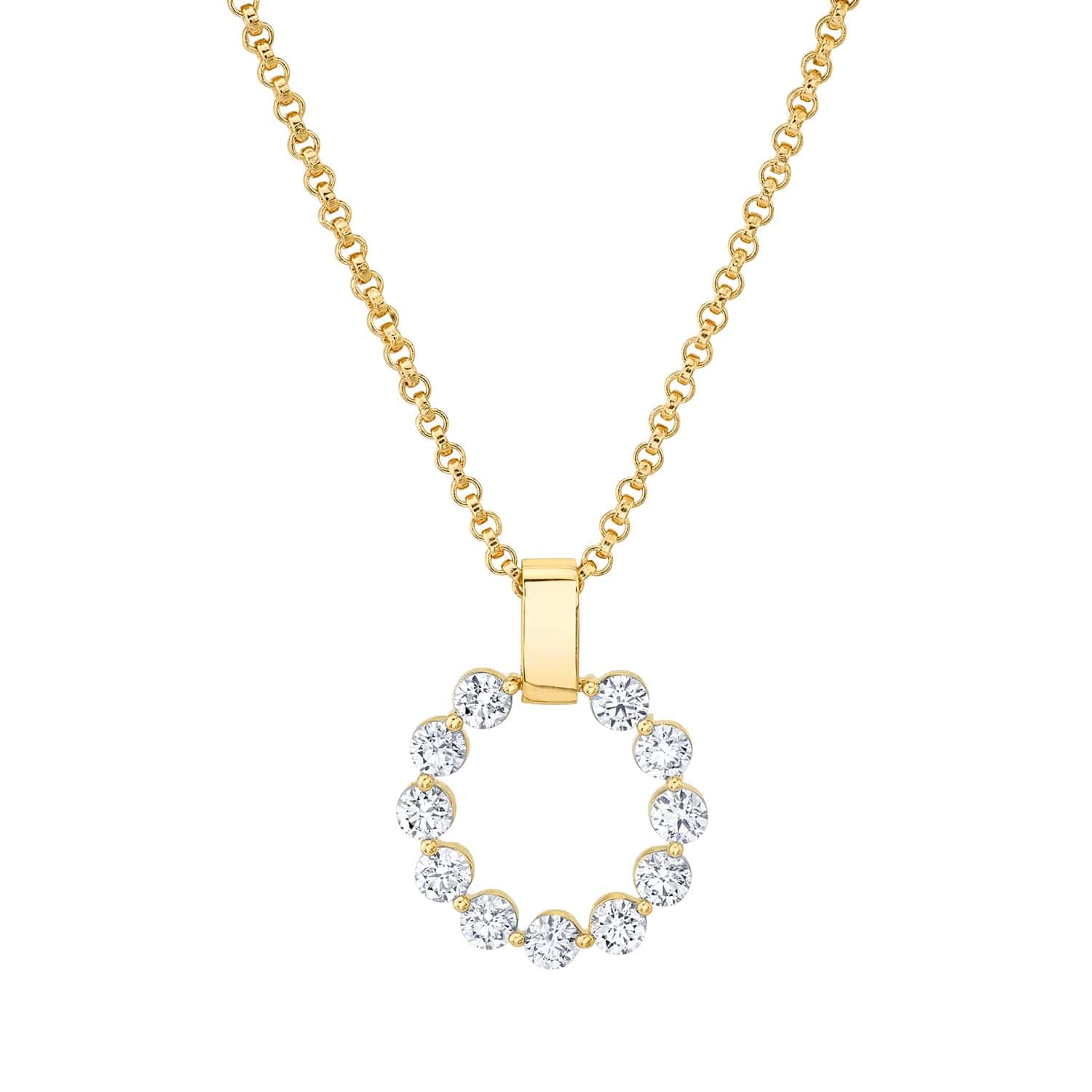 MICHAEL M Necklaces 14K Yellow Gold Cloud Large Pendant P384
