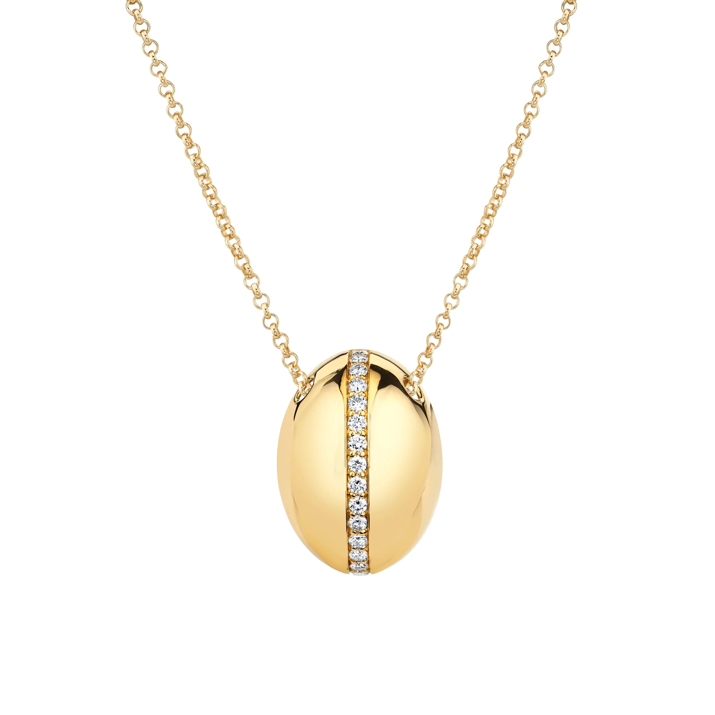 MICHAEL M Necklaces 14K Yellow Gold Orb Split Pendant P527