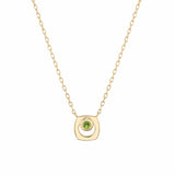 MICHAEL M Necklaces 14K Yellow Gold / Peridot - August Signature Birthstone Necklace CN435PER