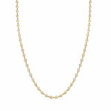 MICHAEL M Necklaces 14K Yellow Gold Round Bezel Tennis Necklace CN411YG