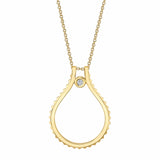 MICHAEL M Necklaces 14K Yellow Gold Signature MM Tetra Pendant P372YG