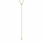 MICHAEL M Necklaces 14K Yellow Gold Streamlined Y-Necklace CN352