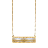 MICHAEL M Necklaces 14K Yellow Gold Tetra Bar Necklace CN396