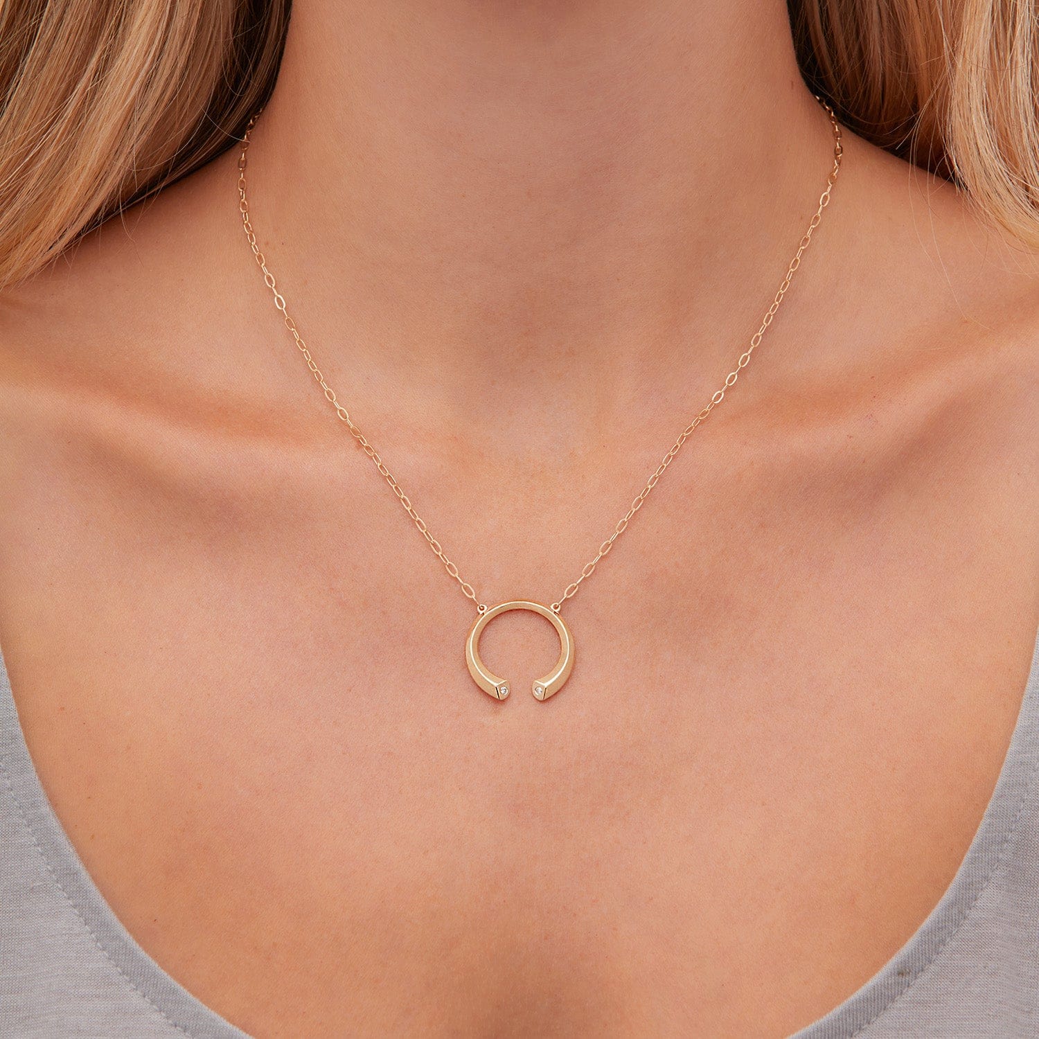 MICHAEL M Necklaces Carve Knife Edge Necklace