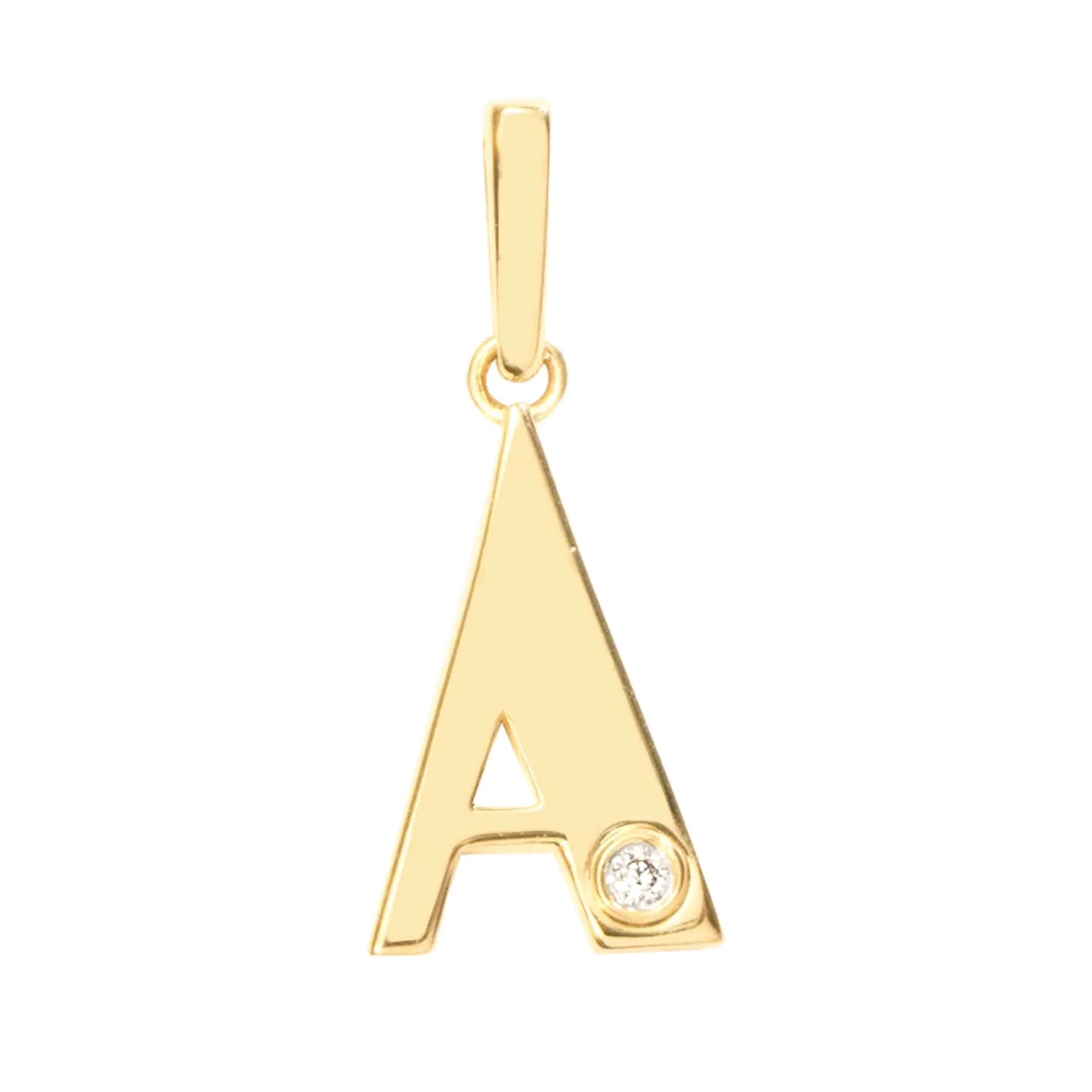 MICHAEL M Necklaces Deco Initial Charm