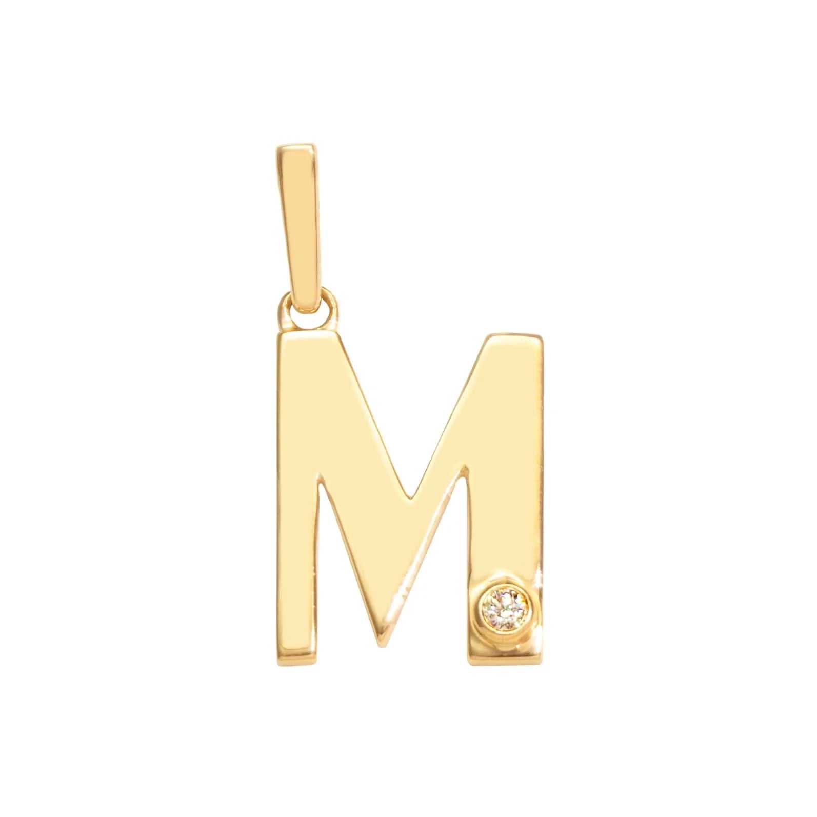 MICHAEL M Necklaces Deco Initial Charm