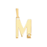 MICHAEL M Necklaces Deco Initial Charm