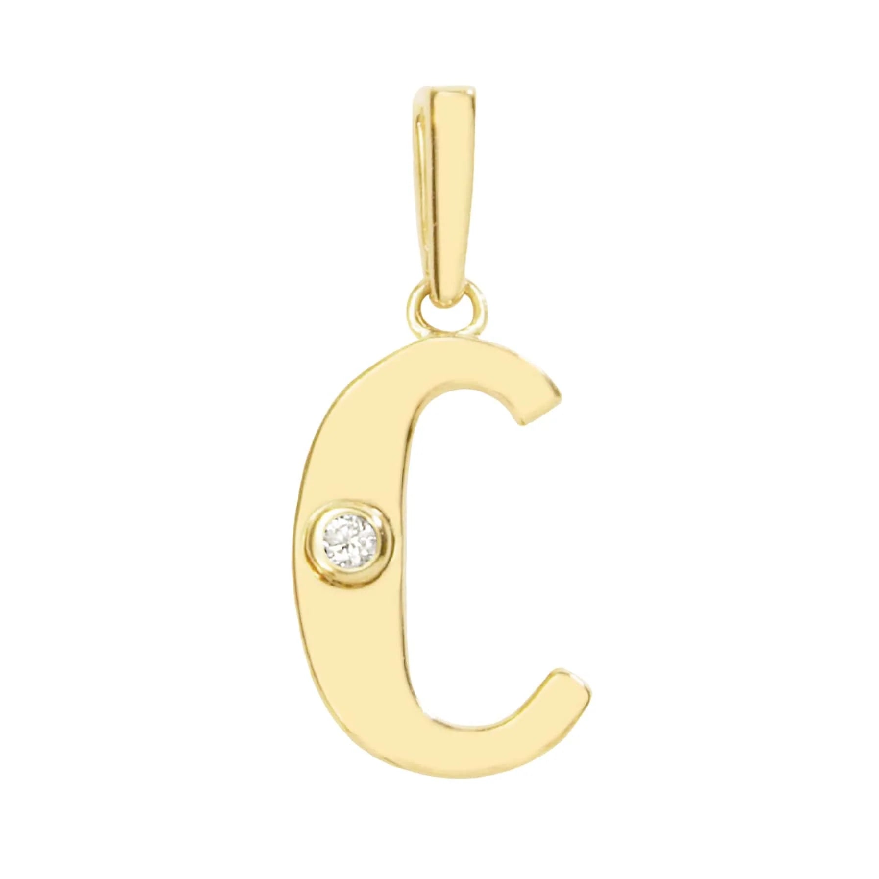 MICHAEL M Necklaces Deco Initial Charm