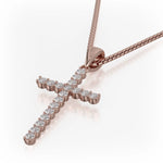 MICHAEL M Necklaces Medium Diamond Cross Pendant