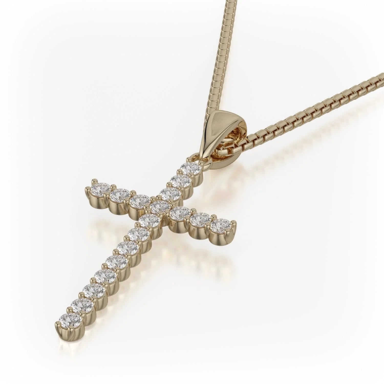 MICHAEL M Necklaces Medium Diamond Cross Pendant