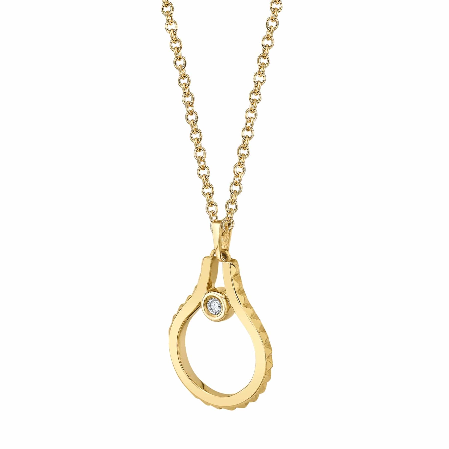 MICHAEL M Necklaces Mini Signature MM Tetra Pendant