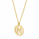 MICHAEL M Necklaces Mini Tetra Initial Medallion