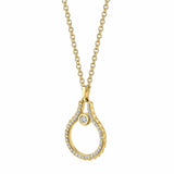 MICHAEL M Necklaces Pavé Mini Signature MM Tetra Pendant