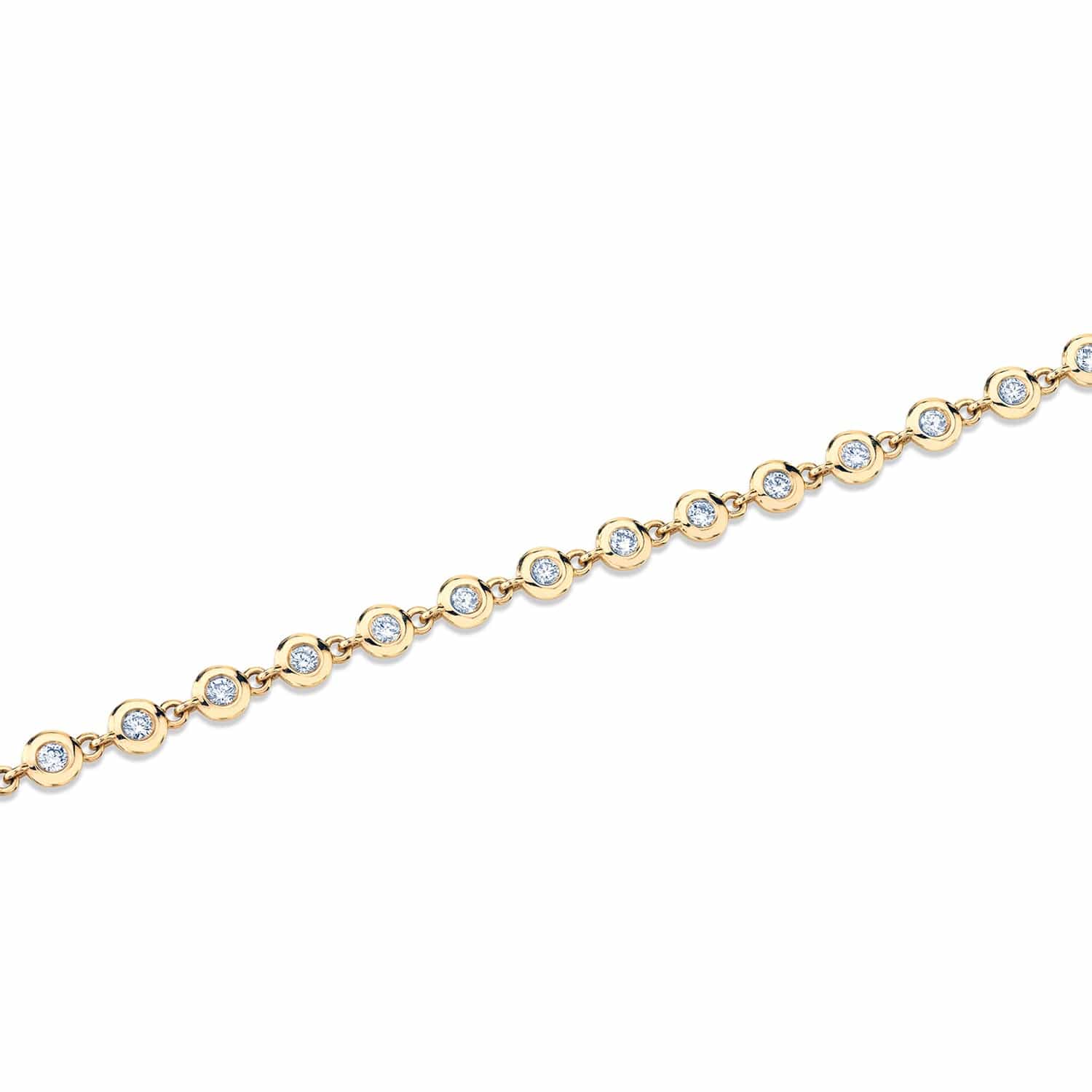 MICHAEL M Necklaces Round Bezel Tennis Necklace