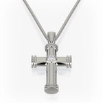 MICHAEL M Necklaces Single Diamond Cross Pendant