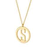 MICHAEL M Necklaces Tetra Initial Medallion
