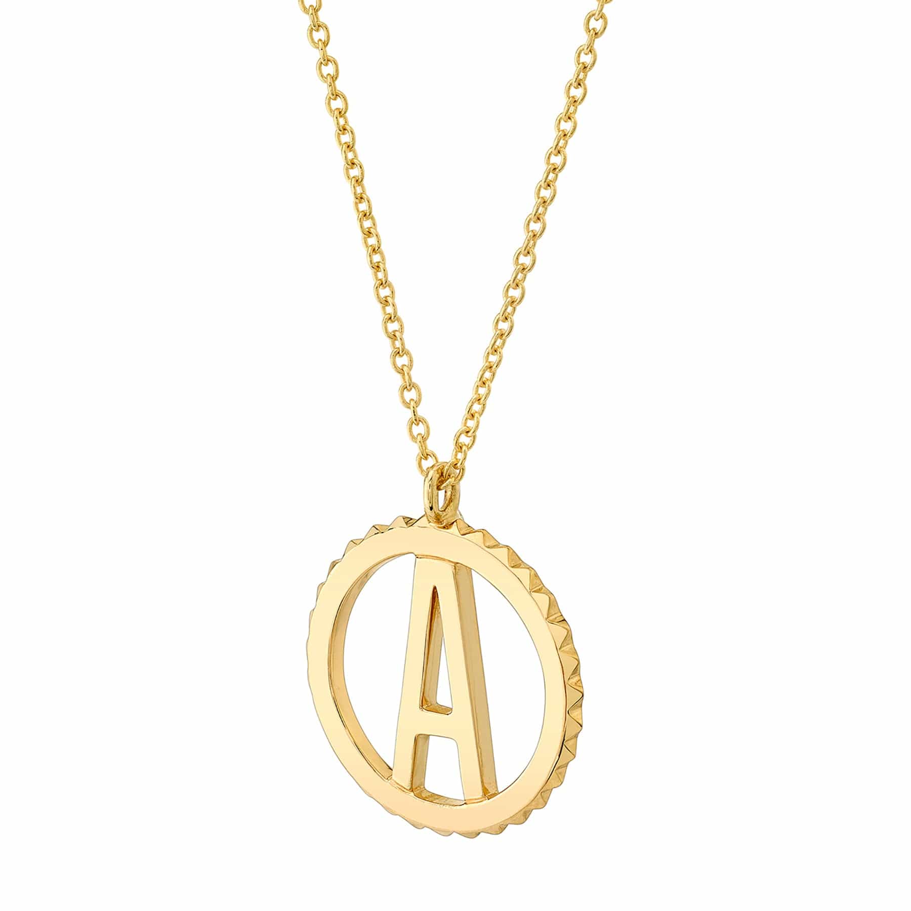 MICHAEL M Necklaces Tetra Initial Medallion