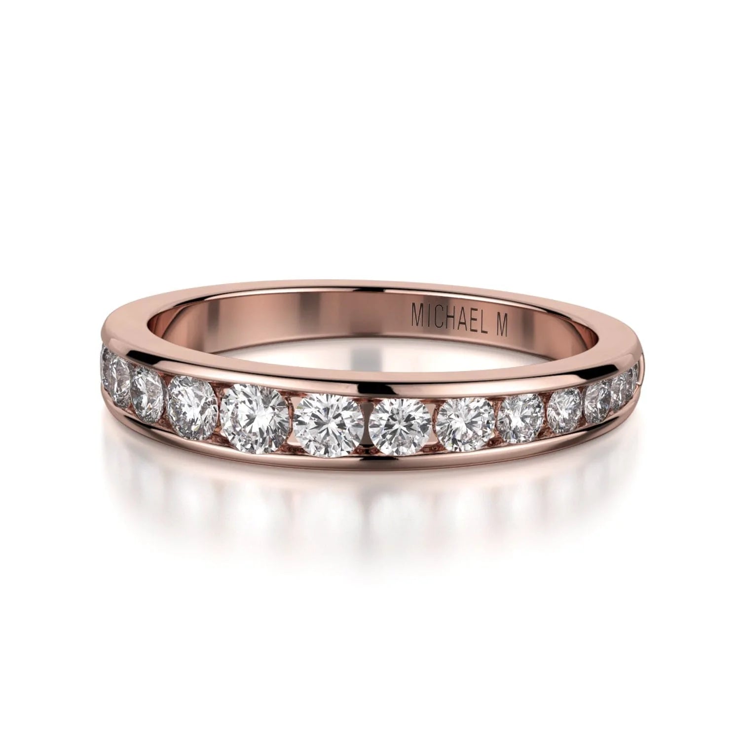 MICHAEL M Wedding Bands 18K Rose Gold Wedding band R417B