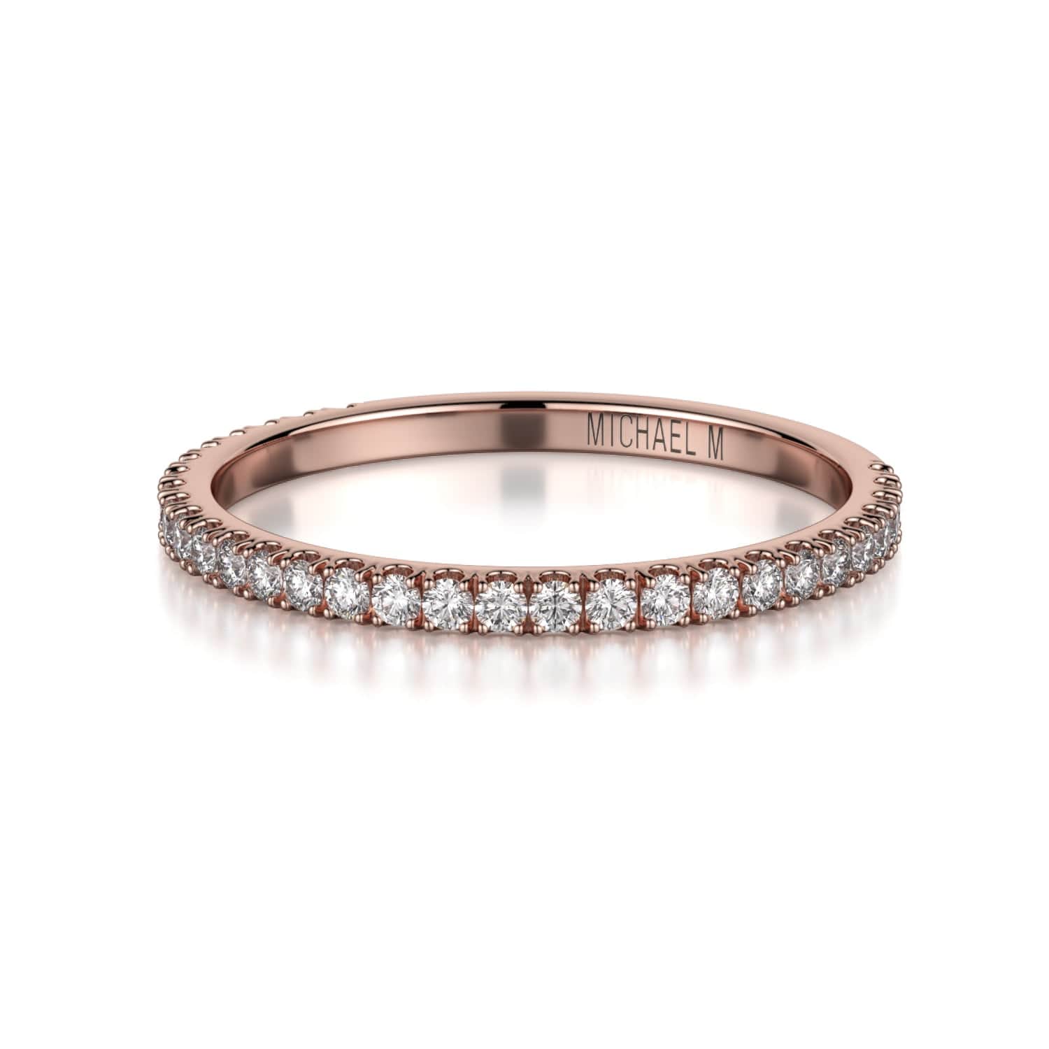 MICHAEL M Wedding Bands 18K Rose Gold Wedding band R742B