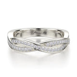MICHAEL M Wedding Bands 18K White Gold Wedding band R709B R709BWG