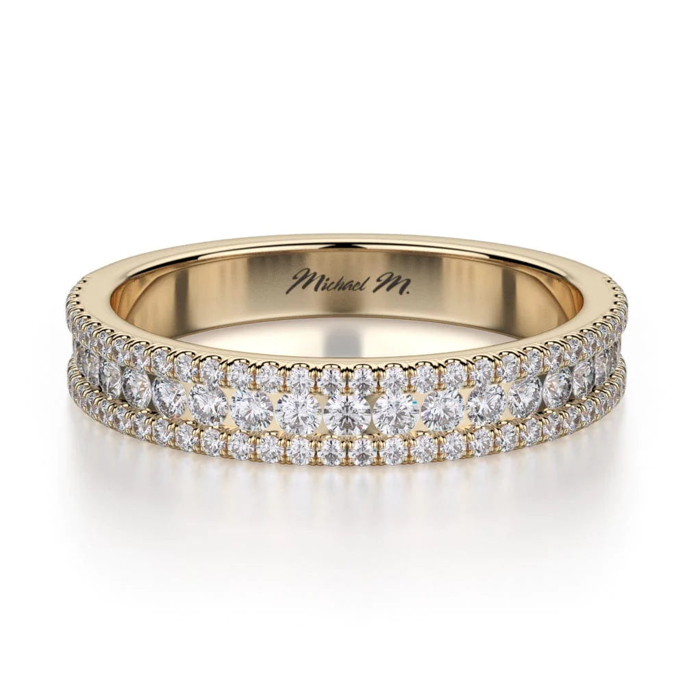 MICHAEL M Wedding Bands 18K Yellow Gold WEDDING BAND  R396SB