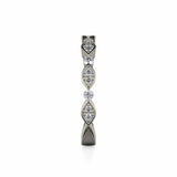 MICHAEL M Wedding Bands Bezel Marquise Diamond Band
