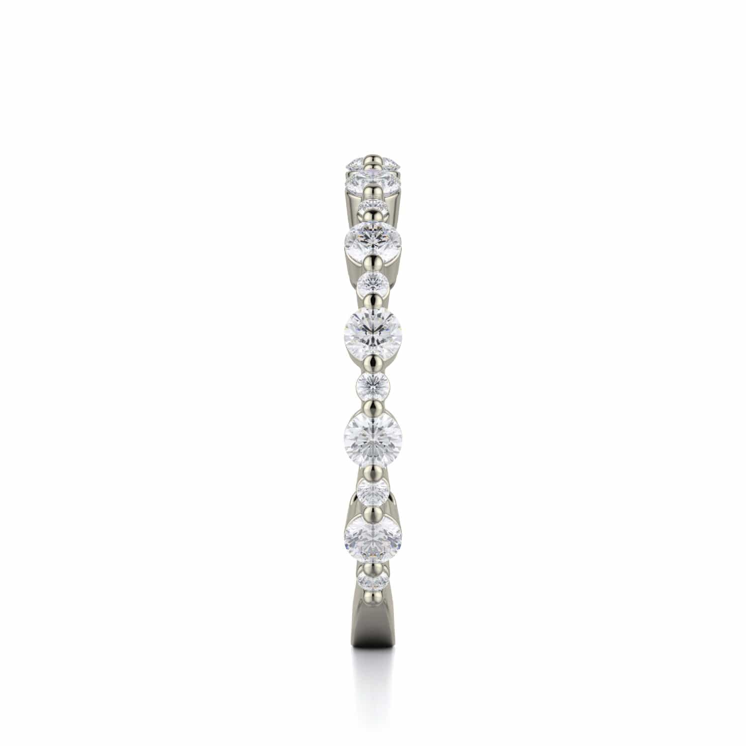 MICHAEL M Wedding Bands Classic Diamond Cluster Band